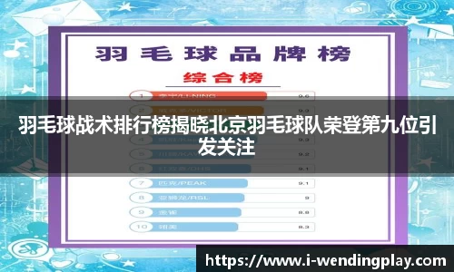 羽毛球战术排行榜揭晓北京羽毛球队荣登第九位引发关注